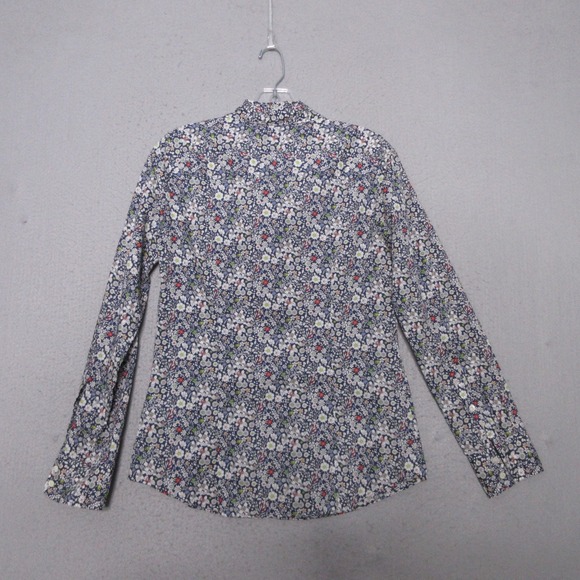 J Crew Liberty of London Top 2 Floral Junes Meadow Floral Button Preppy Academia - Picture 3 of 8